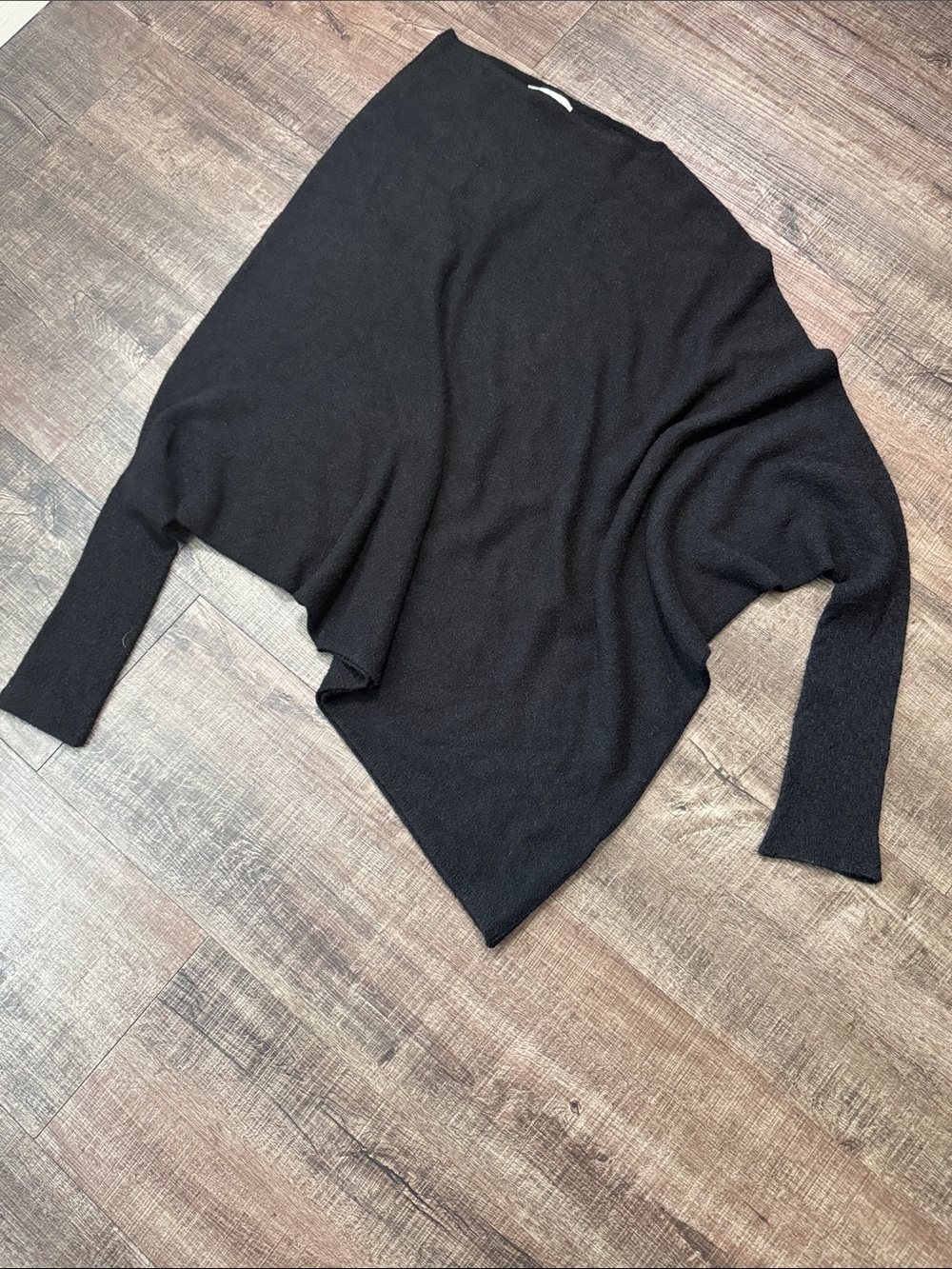 Jaki Black Women's Asymmetric Knit Sweater